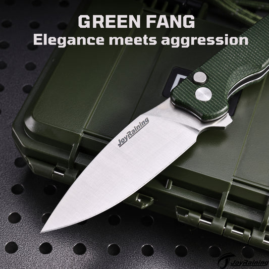 JoyRaining-Green Fang EDC Pocket Knife