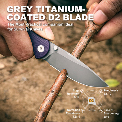 Trailpaw | Compact Outdoor EDC Knife | JoyRaining