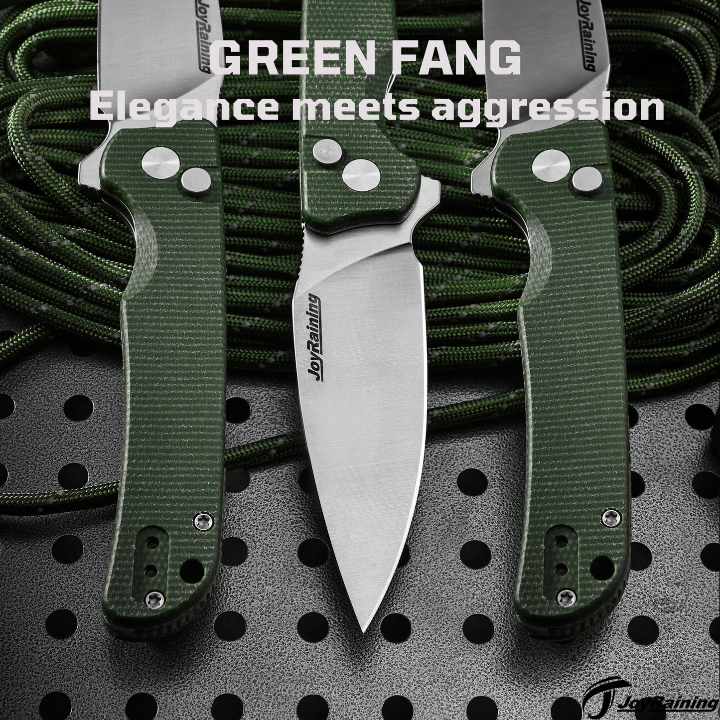JoyRaining-Green Fang EDC Pocket Knife