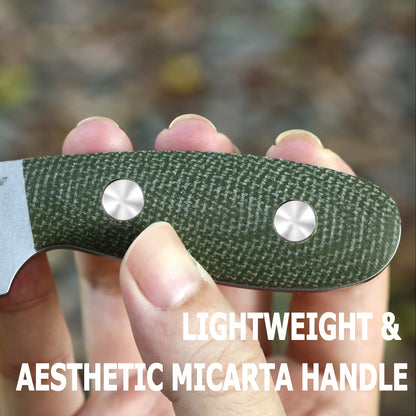 JoyRaining-Greenback-6.3" Fixed Blade Knife with Sheath