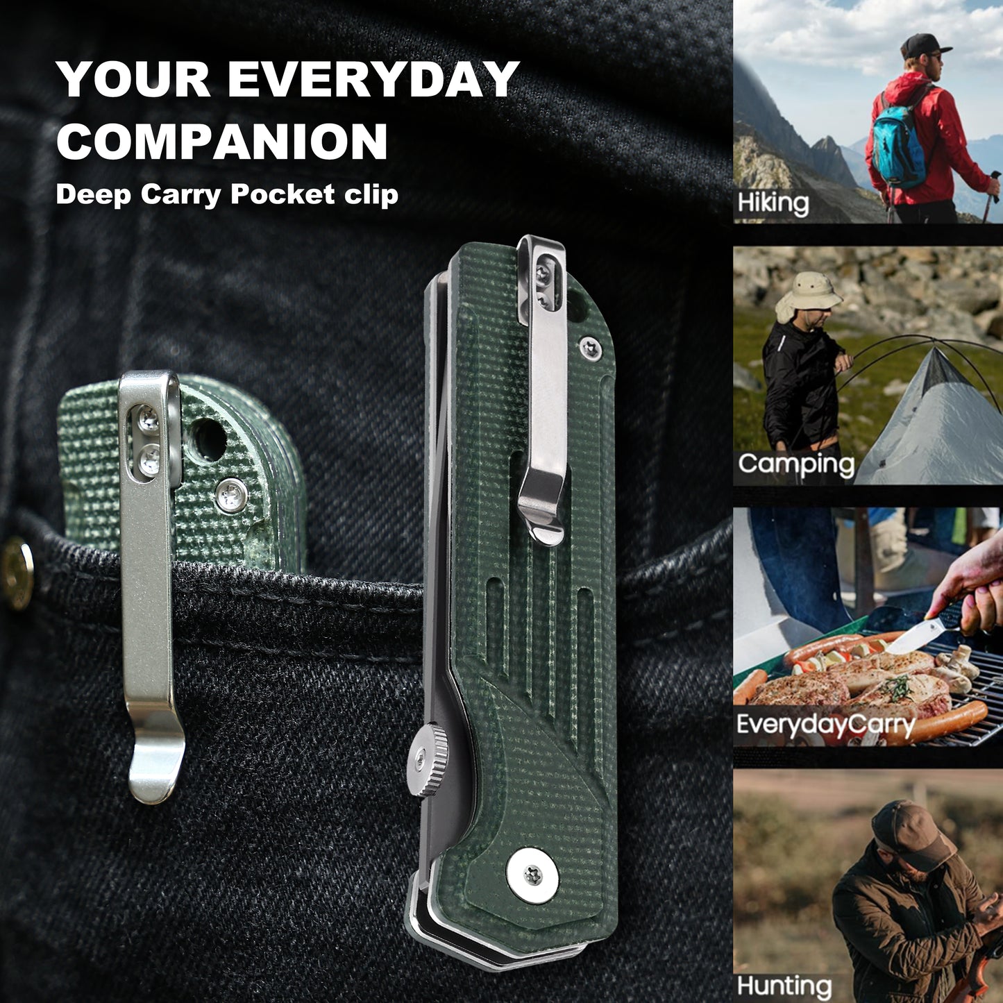 Liberty Pinion 250 Tactical Pocket Knife | JoyRaining