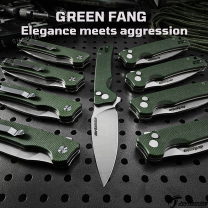 JoyRaining-Green Fang EDC Pocket Knife