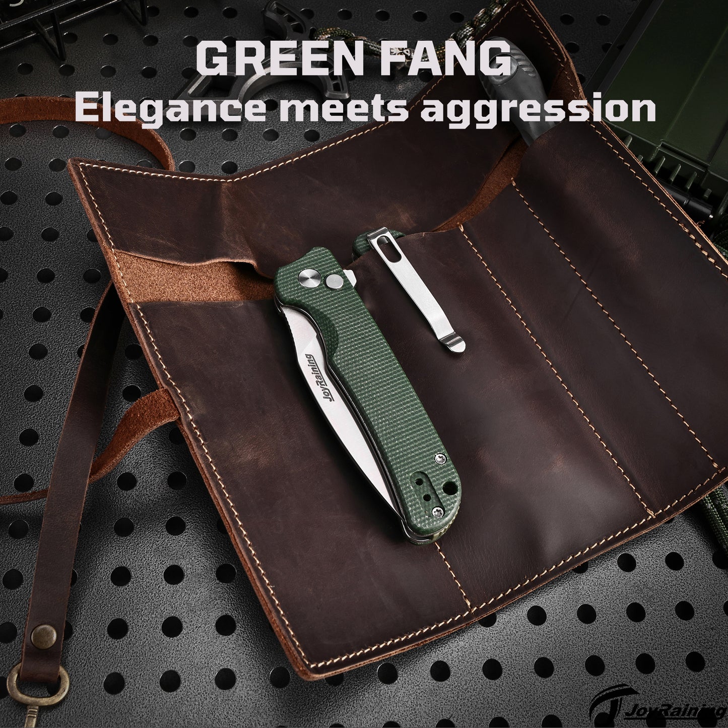JoyRaining-Green Fang EDC Pocket Knife