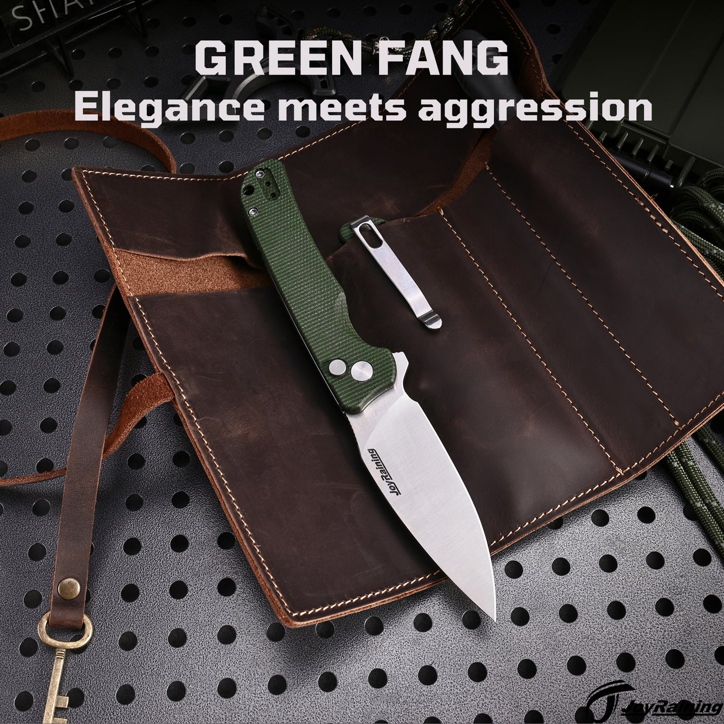 JoyRaining-Green Fang EDC Pocket Knife