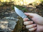 JoyRaining Compact Fixed Blade EDC Knife with Kydex Sheath - Female Designer Ergonomic D2 Steel Blade - Lightweight Green Micarta Handle for Smaller Hands - Reliable Utility Tool for Outdoor Walks & Daily Tasks - Image 4